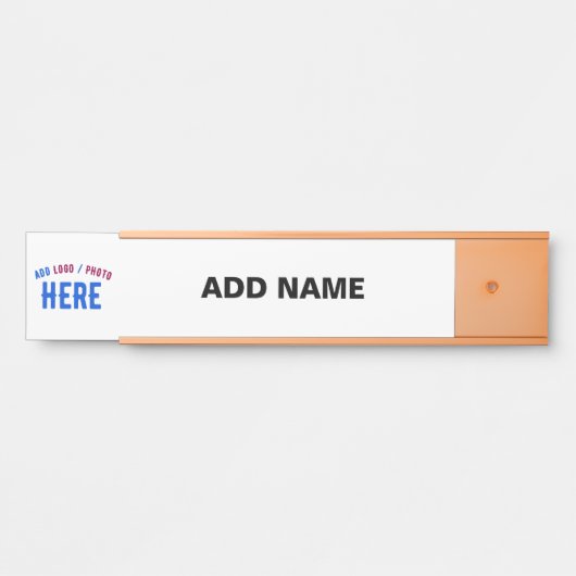 MODERNE, STYLISCH ZOLLBARE WEISSE, ÜBERPRÜFT MARKI TÜRSCHILD (Vorderseite )