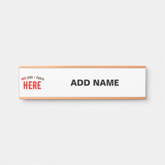 MODERNE, STYLISCH ZOLLBARE WEISSE, ÜBERPRÜFT MARKI TÜRSCHILD (Vorderseite )