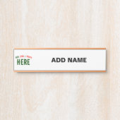 MODERNE, STYLISCH ZOLLBARE WEISSE, ÜBERPRÜFT MARKI TÜRSCHILD (Vorderseite )