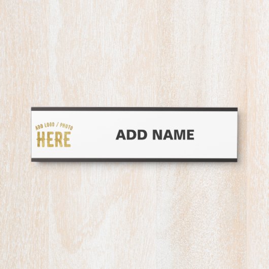 MODERNE, STYLISCH ZOLLBARE WEISSE, ÜBERPRÜFT MARKI TÜRSCHILD (Vorderseite )