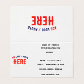 MODERNE, STYLISCH ZOLLBARE WEISSE, ÜBERPRÜFT MARKI VISITENKARTEN (Außenseite Aufgefaltet)