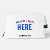 MODERNE, STYLISCH ZOLLBARE WEISSE, ÜBERPRÜFT MARKI WASCHBEUTEL (Rückseite)