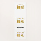 MODERNE, STYLISCH ZOLLBARE WEISSE, ÜBERPRÜFT MARKI YOGAMATTE (Rückseite)