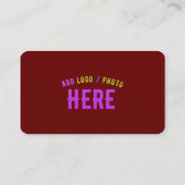 MODERNE, STYLISCH ZOLLBLOOD ÜBERPRÜFTE MARKENBEZOG TELEFONNUMMERKARTE (Rückseite)