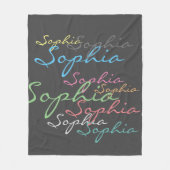 Moderne, stylische, maximalistische Individuelle N Fleecedecke (Vorderseite)