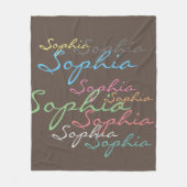 Moderne, stylische, maximalistische Individuelle N Fleecedecke (Vorderseite)