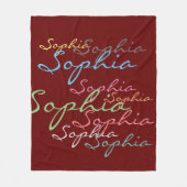 Moderne, stylische, maximalistische Individuelle N Fleecedecke (Vorderseite)