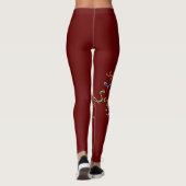 Moderne, stylische, maximalistische Individuelle N Leggings (Rückseite)