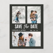 moderne, stylische Multi-Foto-Postkarte Save the D Postkarte (Vorderseite)