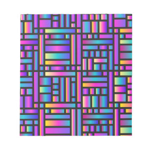 Moderne Stylische Muster - Geometrisches Tartan in Notizblock