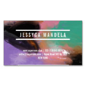 Moderne Stylist Art Magnetische Visitenkarte (Vorderseite)