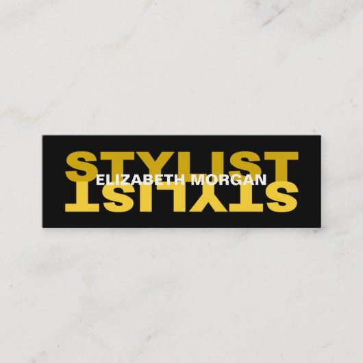 Moderne Stylist-Karte Mini Visitenkarte (Vorderseite)