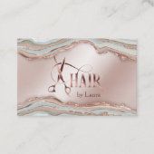 Moderne Stylist Rose Gold Scissance Business Ca Visitenkarte (Vorderseite)