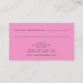 Moderne Stylist-Salon-Verabredungs-Geschäfts-Karte Terminkarte (Rückseite)