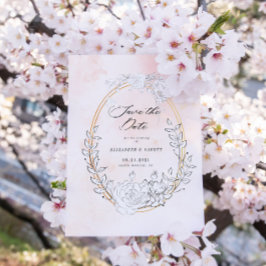 Moderne, subtile Blush-Save the Date Save The Date