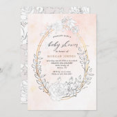 Moderne, subtile Dusche mit Blumen und Blumen (Vorne/Hinten)