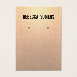 Moderne subtile Rose Gold Earring Display Card