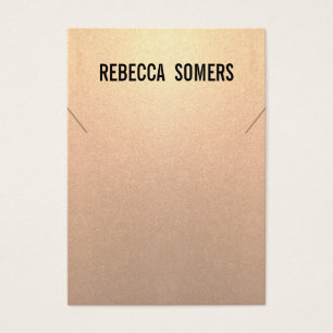 Moderne, subtile Rose Gold Necklass Display Card