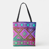Moderne Südwest-Diamant-Optik Tasche (Rückseite)