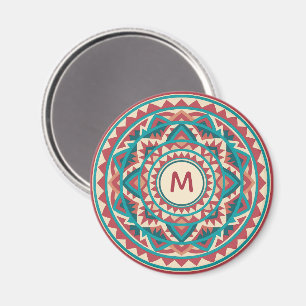 Moderne Südwest-Mandala Magnet