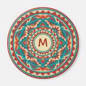 Moderne Südwest-Mandala Magnet (Vorne)