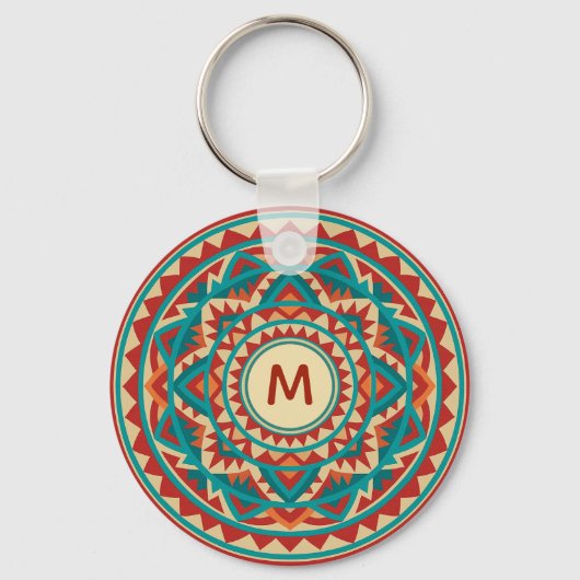Moderne Südwest-Mandala Schlüsselanhänger (Vorderseite)