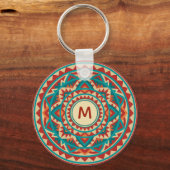 Moderne Südwest-Mandala Schlüsselanhänger (Vorderseite)
