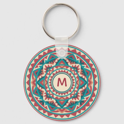 Moderne Südwest-Mandala Schlüsselanhänger (Vorderseite)