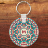 Moderne Südwest-Mandala Schlüsselanhänger (Vorderseite)