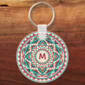 Moderne Südwest-Mandala Schlüsselanhänger (Vorderseite)