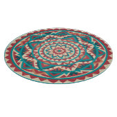 Moderne Südwest-Mandala Schneidebrett (Ecke)