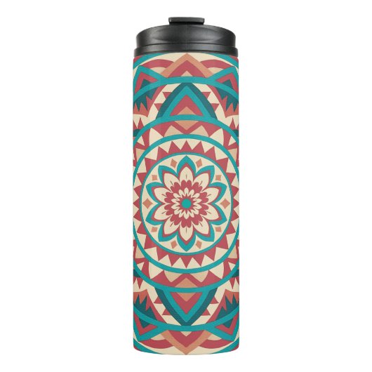 Moderne Südwest-Mandala Thermosbecher (Vorderseite)