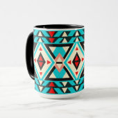 Moderne Südwest-Stil-Tasse Tasse (Vorderseite Links)