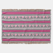 Moderne Südwestgeometrie, Rosa & Grau / Grau Decke (Vorderseite)