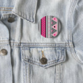 Moderne Südwestgeometrie, Rosa und Grau Button (Beispiel)