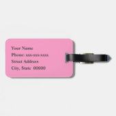 Moderne Südwestgeometrie, Rosa und Grau Gepäckanhänger (Rückseite horizontal)