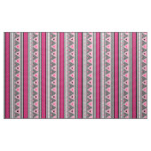 Moderne Südwestgeometrie, Rosa und Grau Stoff (Yard (91,4 cm))