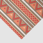 Moderne Südwestgeometrie, Taupe & Orange Seidenpapier (Ausschnitt)