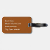 Moderne südwestliche Geometrie, braun, Tan & Rust  Gepäckanhänger (Rückseite horizontal)