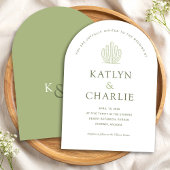 Moderne südwestliche Kakteen Einladung zur Hochzei