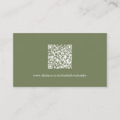 Moderne südwestliche Kaktus QR Code Wedding Begleitkarte (Rückseite)