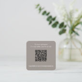 Moderne südwestliche QR-Code RSVP-Karte Begleitkarte (Stehend Vorderseite)