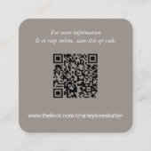 Moderne südwestliche QR-Code RSVP-Karte Begleitkarte (Vorderseite)