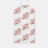 Moderne Sukkuline Wasserfarbe Botanische Grüne Kor Geschenkanhänger (Rückseite)