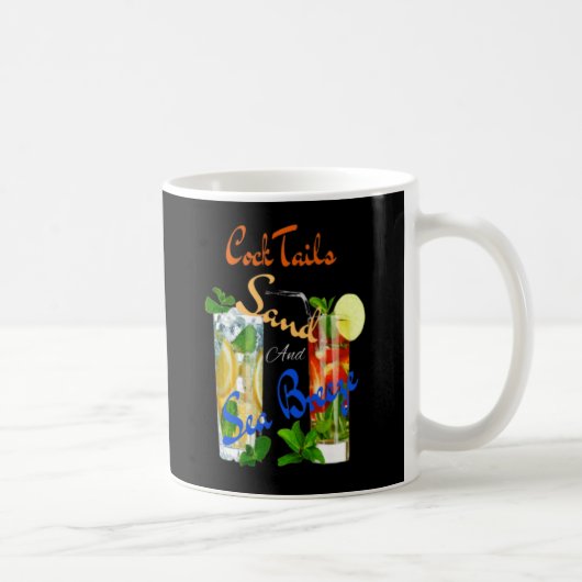 Moderne Summer Beach Cocktails Kaffeetasse (Rechts)
