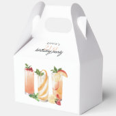 Moderne Summer Cocktails 21. Geburtstag Party Geschenkschachtel (Vorderseite)