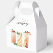 Moderne Summer Cocktails 21. Geburtstag Party Geschenkschachtel (Rückseite)