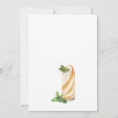 Moderne Summer Cocktails 30. Geburtstag Party Einladung (Rückseite)