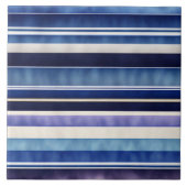 Moderne Summer Navy Blue Boat Stripes Collection Fliese (Vorderseite)