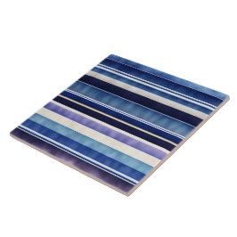 Moderne Summer Navy Blue Boat Stripes Collection Fliese